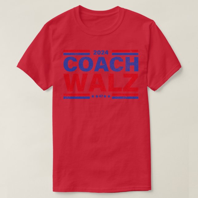 Coach Walz 47 Support Tim Walz im Jahr 2024 Baseba T-Shirt (Design vorne)