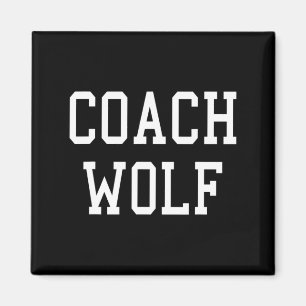 Coach Wolf Benutzerdefiniertes Fußball- Fußball- B Magnet