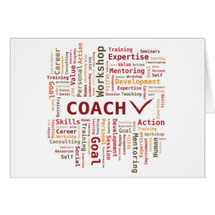 Coach Word Cloud Orange Brown Farben