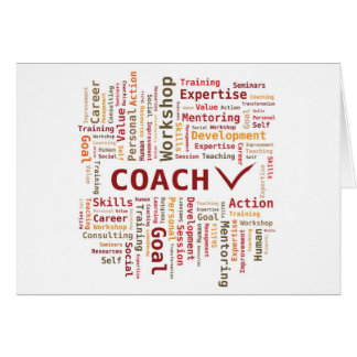 Coach Word Cloud Orange Brown Farben