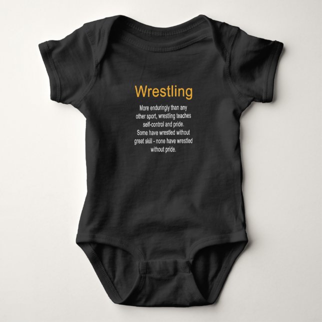 Coach zur Definition von Wrestling Selbstverständl Baby Strampler (Vorderseite)