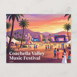 Coachella Valley Music Festival USA Postkarte
