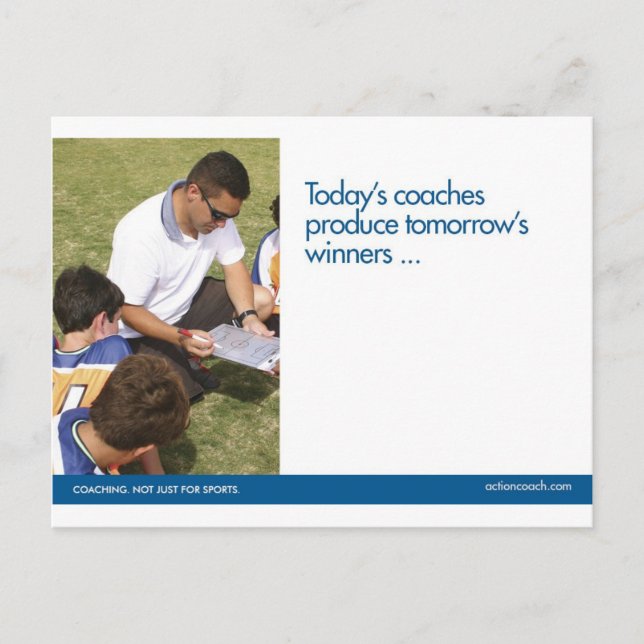 Coachend Sportpostkarte Postkarte (Vorderseite)