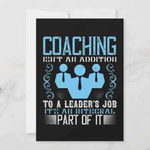 Coaching Isn't Addition to a Leader's Job Save The Date