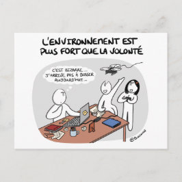 Coachingkarte: Umwelt - vs - Wille Postkarte