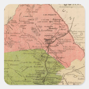 Coahuila, Mexiko Quadratischer Aufkleber