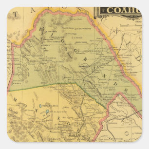 Coahuila Quadratischer Aufkleber