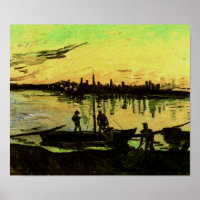 Coal Barges Van Gogh Fine Art