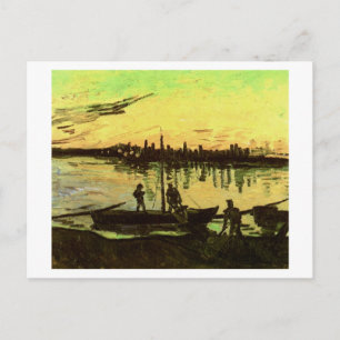Coal Barges, Vincent Van Gogh Postkarte
