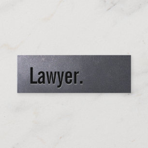 Coal Black Lawyer Mini Business Card Mini Visitenkarte