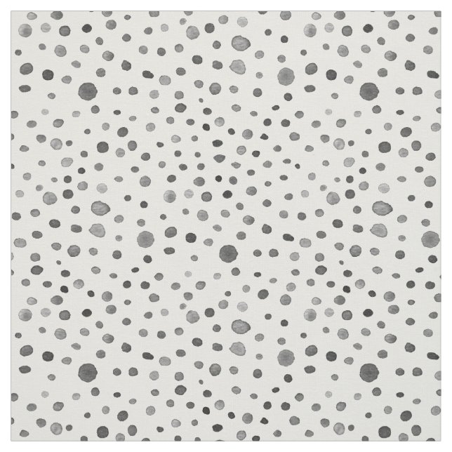 Coal Confetti Wasserfarbe Dots Fabric Stoff (Muster)