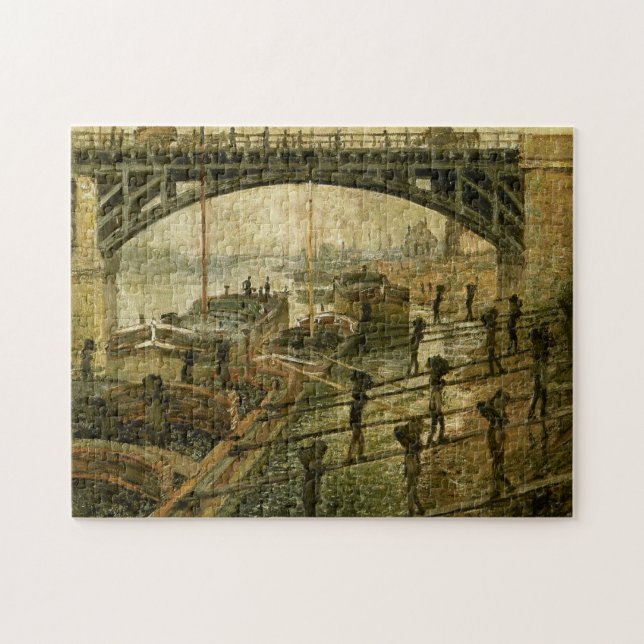 Coal Dockers Monet Fine Art Puzzle (Horizontal)
