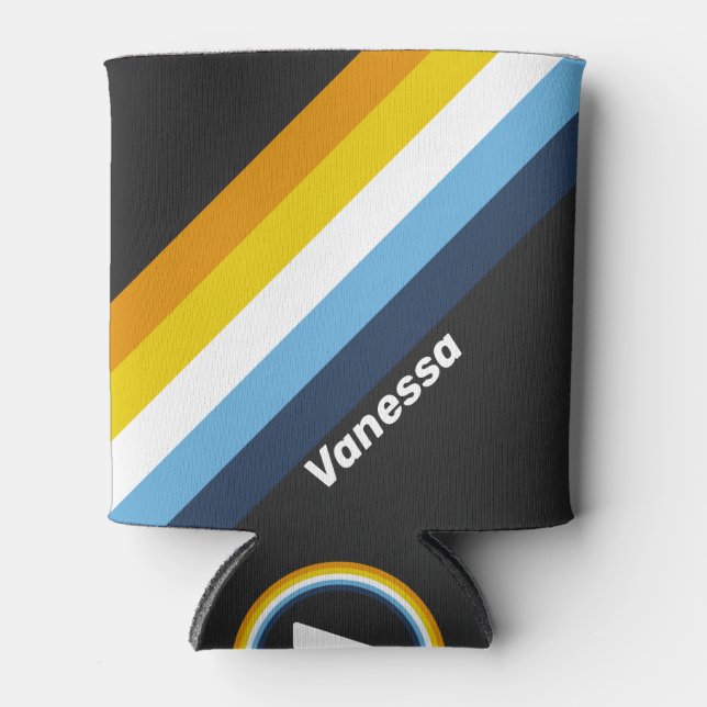 Coal Nightfall Streifen mit Namen Dosenkühler (Vorderseite)