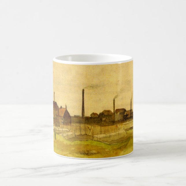 Coalmine in Borinage von Vincent van Gogh Kaffeetasse (Mittel)