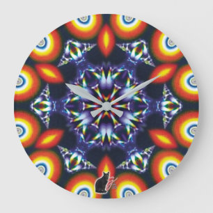 Coals Kaleidoskop Große Wanduhr