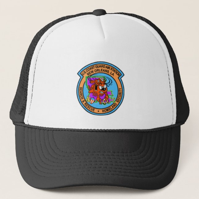 Coast Guard Air Station New Orleans Hat Truckerkappe (Vorderseite)
