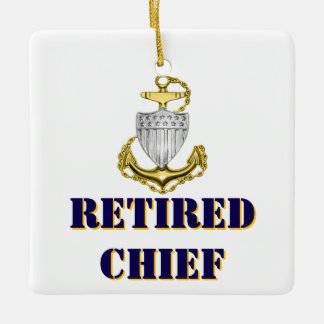 Coast Guard Chief Retired Keramikornament
