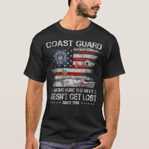 Coast Guard Veteran Tshirt USCG American Flag Vete