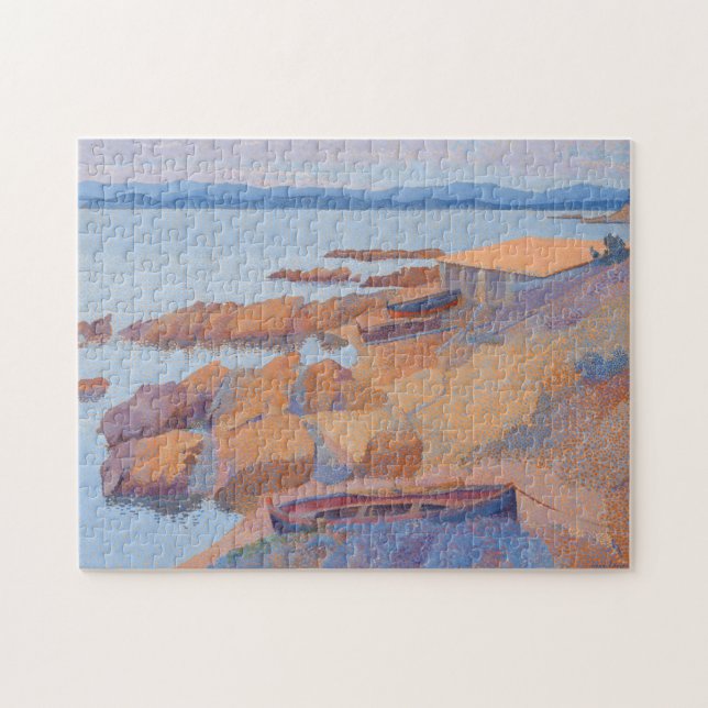 "Coast near Antibes" von Henri Edmond Cross Puzzle (Horizontal)