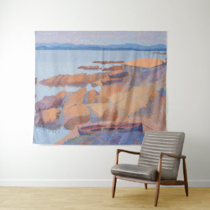 "Coast near Antibes" von Henri Edmond Cross Wandteppich