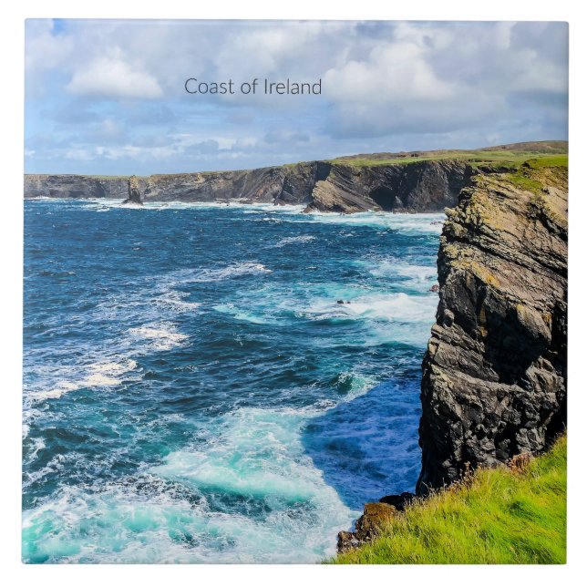 Coast of Ireland, photograph, Fliese (Vorderseite)