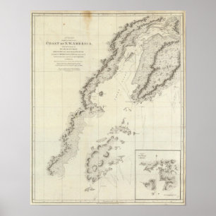 Coast of North West America 3 Poster