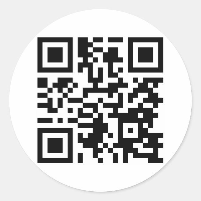 Coast to Coast AM mit George Noory QR Code to Web Runder Aufkleber (Vorderseite)