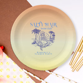 Coast Yellow Meerjungfrau Cowgirl Summer Party Pappteller