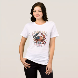 Coastal America-Krab-T-Shirt Tri-Blend Shirt