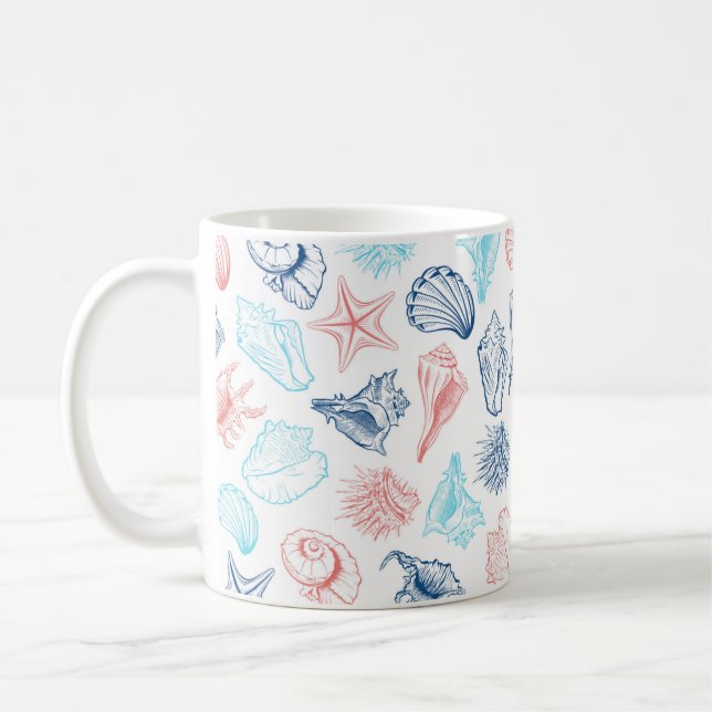 Coastal Aquarellkaffee Tasse (Links)