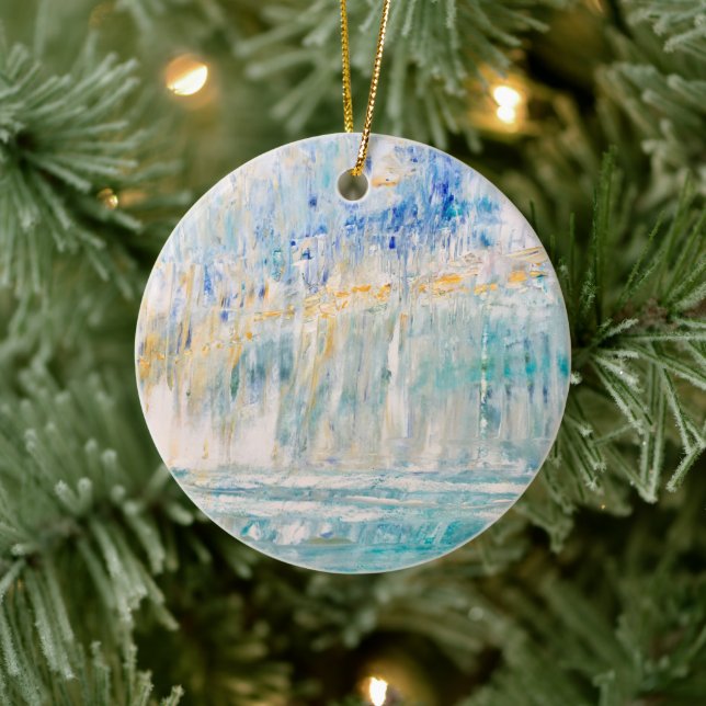 Coastal Art Ceramic Ornament (Baum)