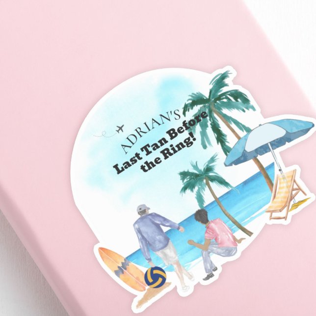 Coastal Bachelor Party Aufkleber (Von Creator hochgeladen)