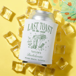 Coastal Bachelorette Moderner Cocktail Party Grün Dosenkühler