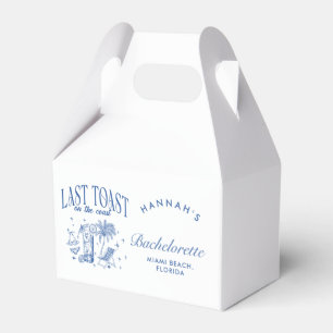 Coastal Bachelorette Modernes Cocktail Party Blau Geschenkschachtel