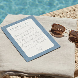 Coastal Bachelorette Thank You Letter Einladung