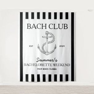 Coastal Bachelorette Themenverein Bachelor Club Wandteppich
