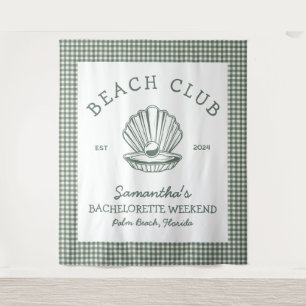 Coastal Bacheloretto Beach Club Wandteppich