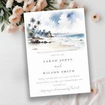 Coastal Bali Beach Palmen Bäume Hochzeit Jahrestag