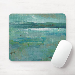 Coastal Beach Abstrakt Ocean Malerei Mousepad