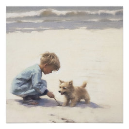 Coastal Beach Best Friends Landschaft Poster