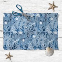 Coastal Beach Blue Ocean Decoupage