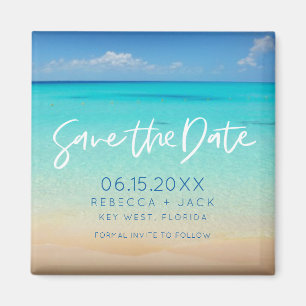 Coastal Beach Hochzeit Save the Date Magnet