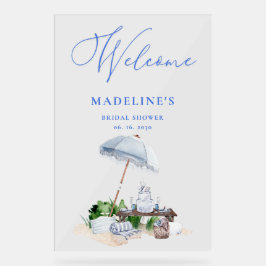 Coastal Beach Picnic Brautparty Willkommen Acrylschild