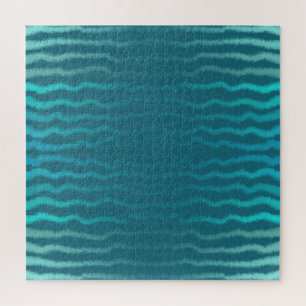 Coastal Beach Salty Türkis Wave Abstract Design Puzzle