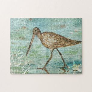 Coastal Bird Beach Art Collection Puzzle