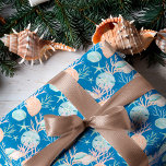 Coastal Blue Christmas Watercolor Seashell Muster Geschenkpapier<br><div class="desc">Wer braucht Schneeflocken, wenn man Muscheln hat? Capture a cool nautic lässig und Küsten-Flair dieses Ferien-Seesohn mit unserer Küste inspiriert Weihnachtskollektion. Wir haben schöne Aquarellkorallen, Sandgeld und Muscheln in Schattierungen von Küstenblau, rosa rosa, sandigem Weiß, Tealöhren und Pfirsichfarben handgemalt, um eine ruhige Küstenstraße zu schaffen, die die Ferienzeit verkürzen wird....</div>