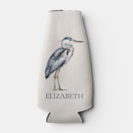 Coastal Blue Heron Bird Personalized Flaschenkühler