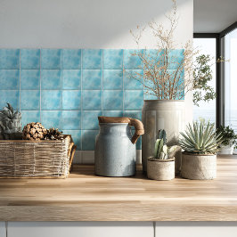 Coastal Blue Modern Watercolor Fliese