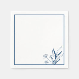 Coastal Botanical | Soft Blue Serviette