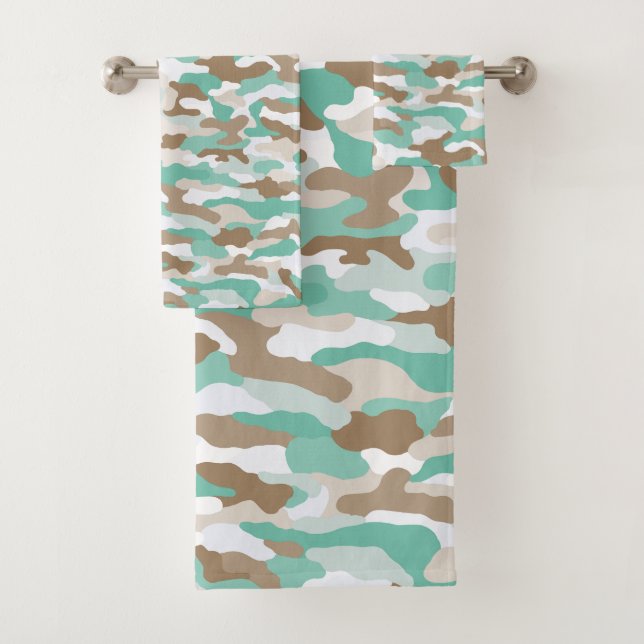 Coastal Camouflage Badhandtuch Set (Insitu)